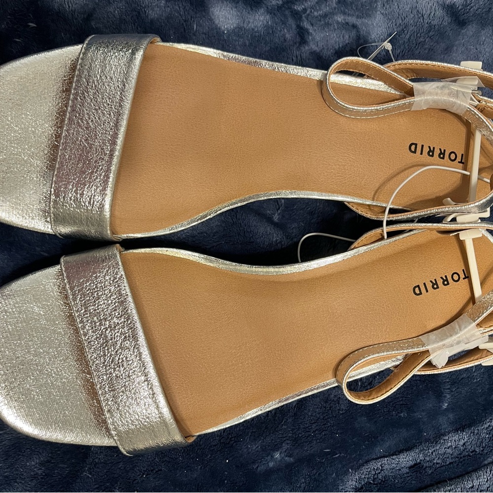 Torrid Silver Women's Sandals - Picture 9 of 11